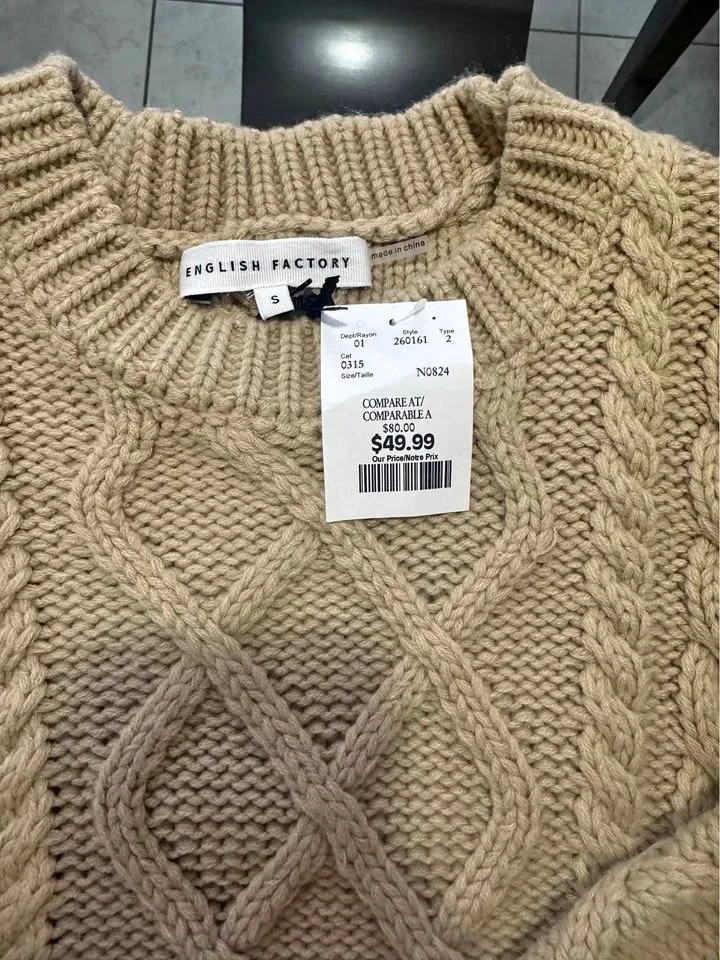 Brand new sweater for girls never worn only $20