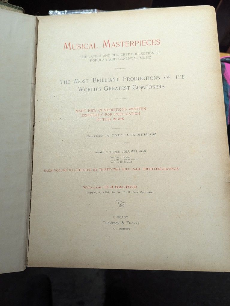 Antique Music Book - photo 3