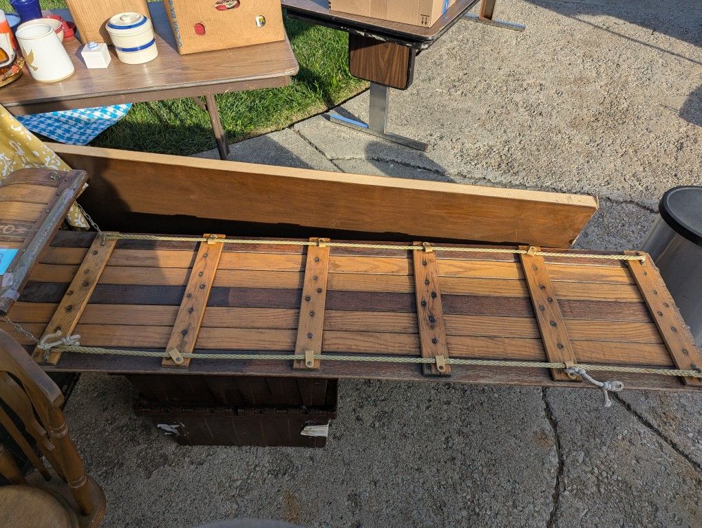 Toboggan Sled Vintage Wooden Arrow