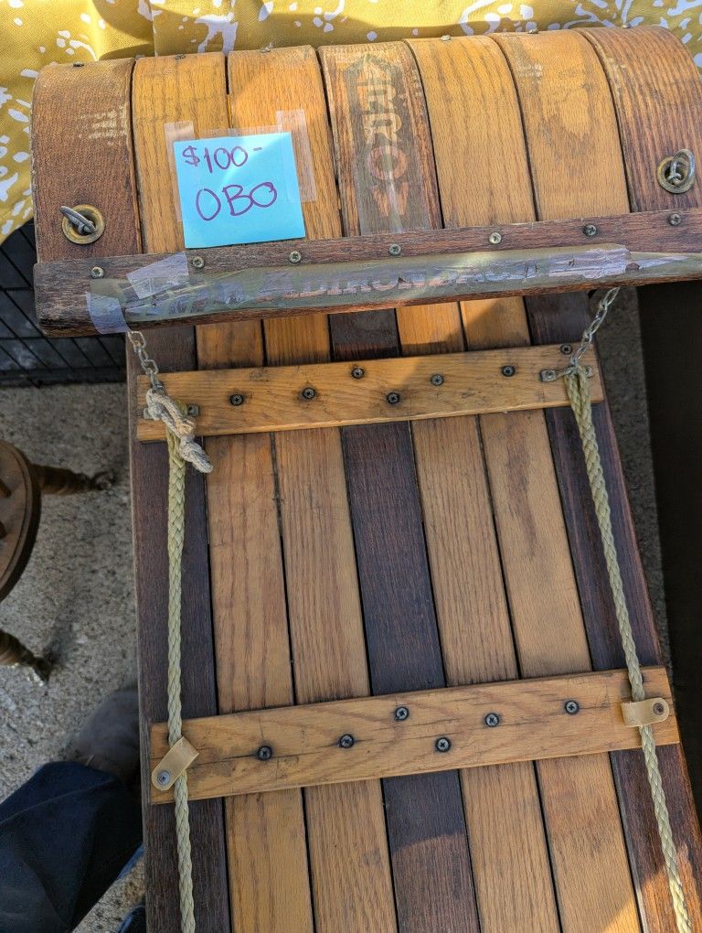 Toboggan Sled Vintage Wooden Arrow - photo 3