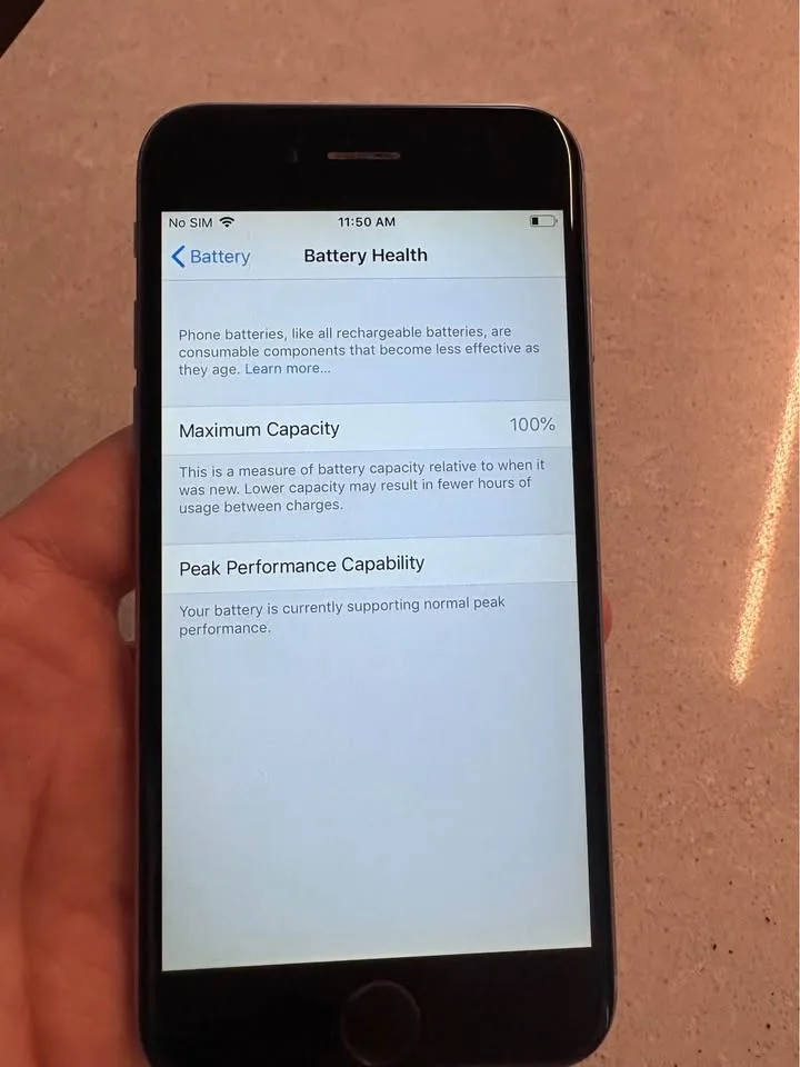 iPhone 6 Space Grey 64GB 100% Battery Health, Unlocked image indicator(3)