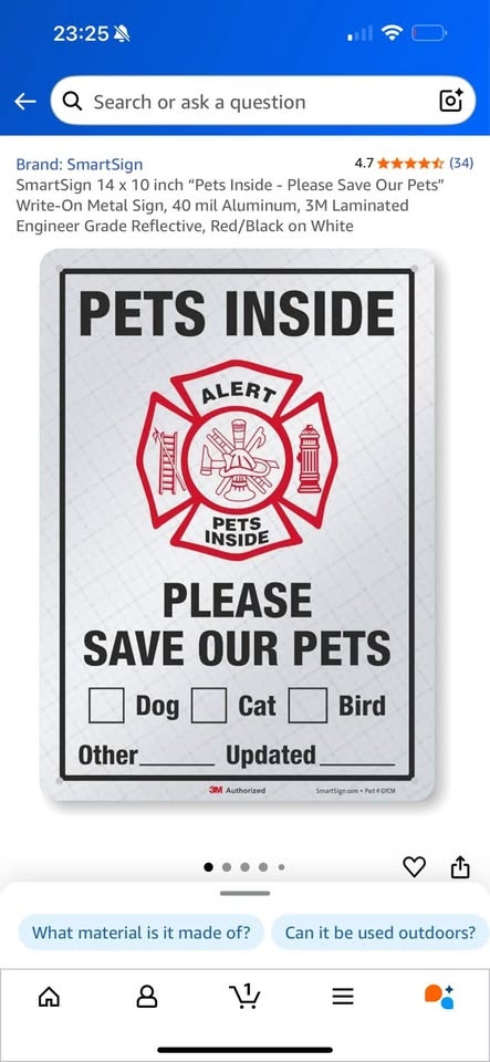 Pets inside metal frame sign - photo 2