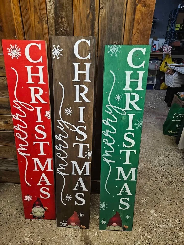 Porch Leaners- Christmas themed