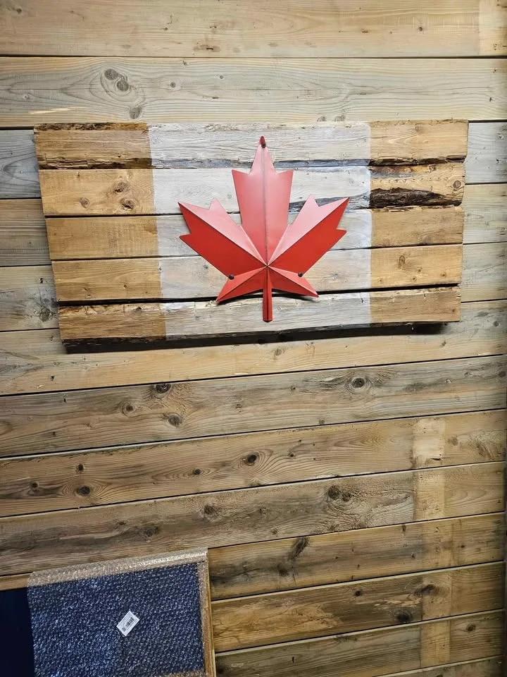 Wooden Maple Leaf signs