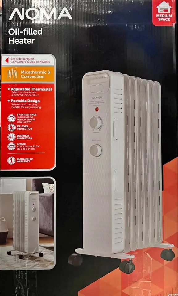 NOMA Oil-Filled Heater – Barely Used! Like New!