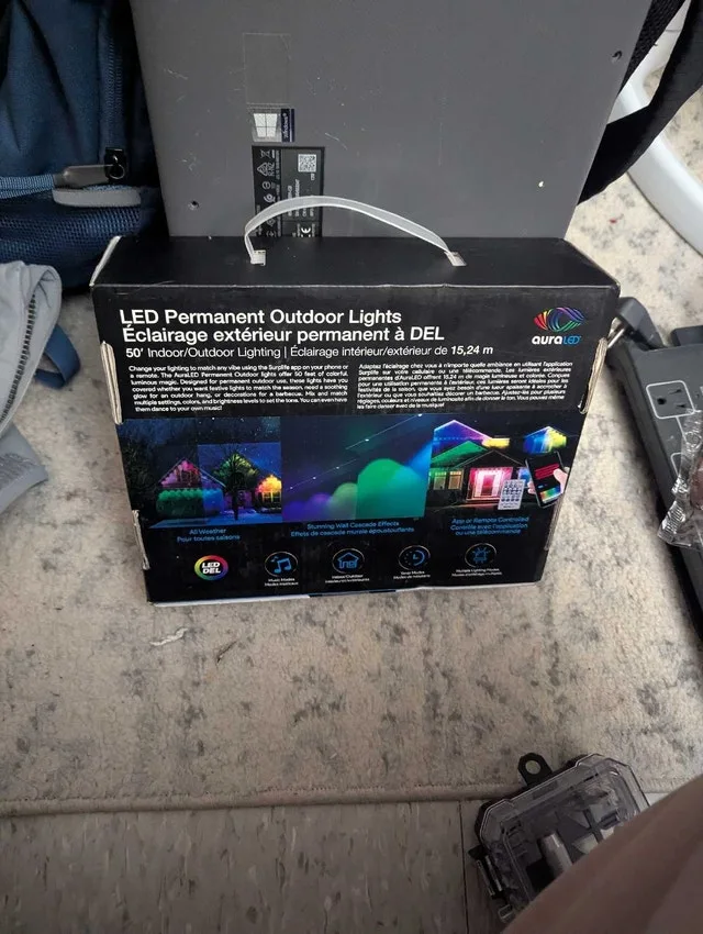 Permanent outdoor led lights auraled