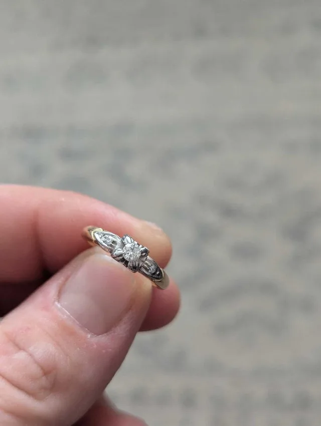 Vintage Blue River engagement ring size 7