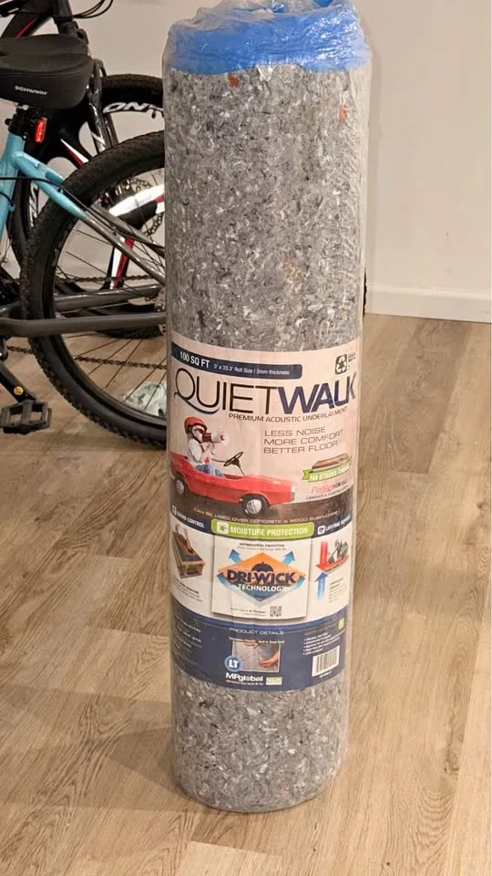 Underlayment with Sound and Moisture Barrier