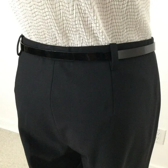 HUGO BOSS Black Trousers Front Zip Narrow Waist Band image indicator(5)