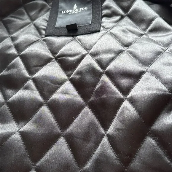 LONDON FOG Black Peacoat Wool/Polyester Blend image indicator(5)