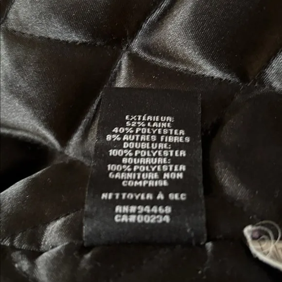 LONDON FOG Black Peacoat Wool/Polyester Blend image indicator(7)