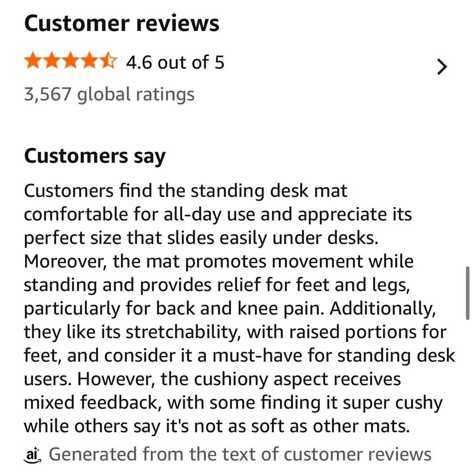 ErgoDriven Anti-Fatigue Standing Desk Mat image indicator(4)