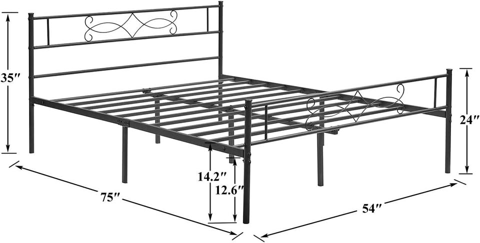 Full/Double Size Bed - with or without mattress