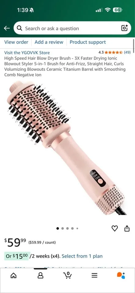 4-in-1 Hair Dryer Brush & Blowout Styler image indicator(9)