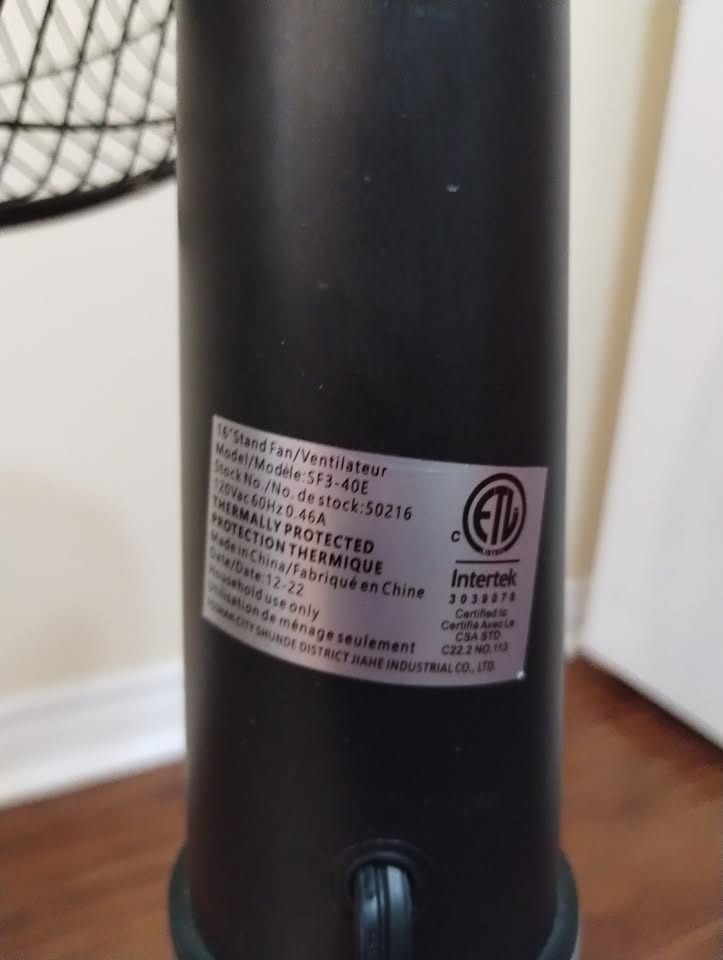 Mainstays 16" Stand Fan - photo 4