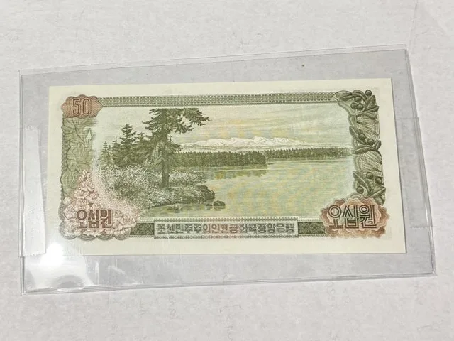 North Korea 1978 – 50 Won Banknote (Beautiful Condition) image indicator(2)