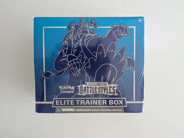 Brand New Sealed Pokemon Battle Styles Elite Trainer Box Blue