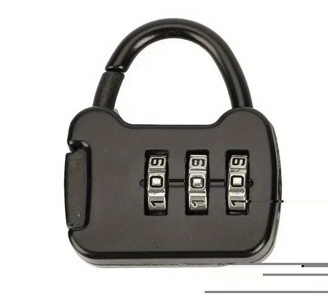 3-Digit Travel Combination Lock Zinc Alloy Mini Padlock - photo 2