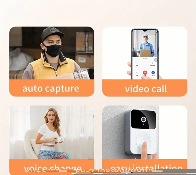 Doorbell Camera Wireless,Intelligent Visual Doorbell Home - photo 4