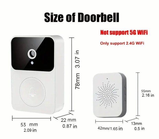 Doorbell Camera Wireless,Intelligent Visual Doorbell Home - photo 5