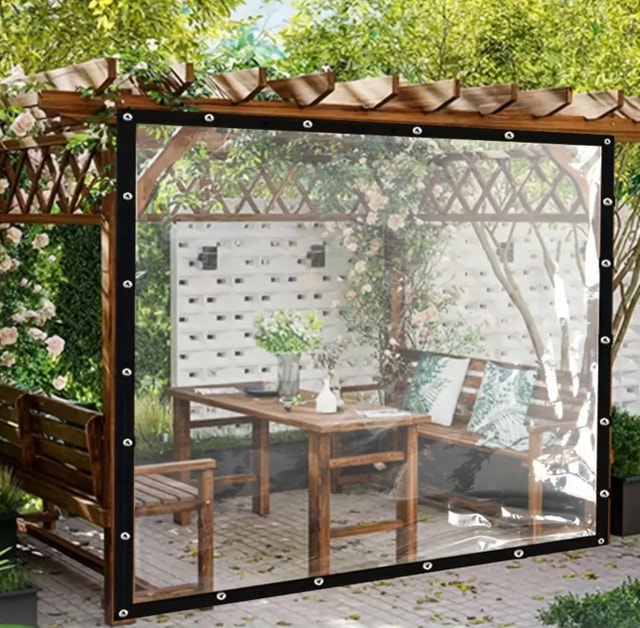 Transparent Plastic Covering Waterproof Dust-Proof Plastic Sheet - photo 2