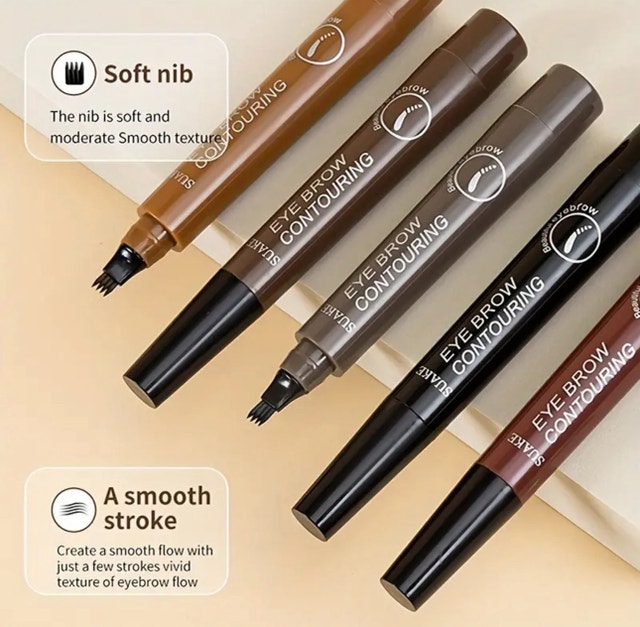 Eyebrow Tattoo Pen, Microblading Eyebrow Pen, 4 Points Eyebrow