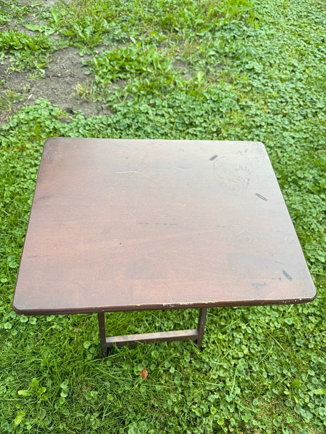 small table side table coffee table folding outdoor activity - photo 3