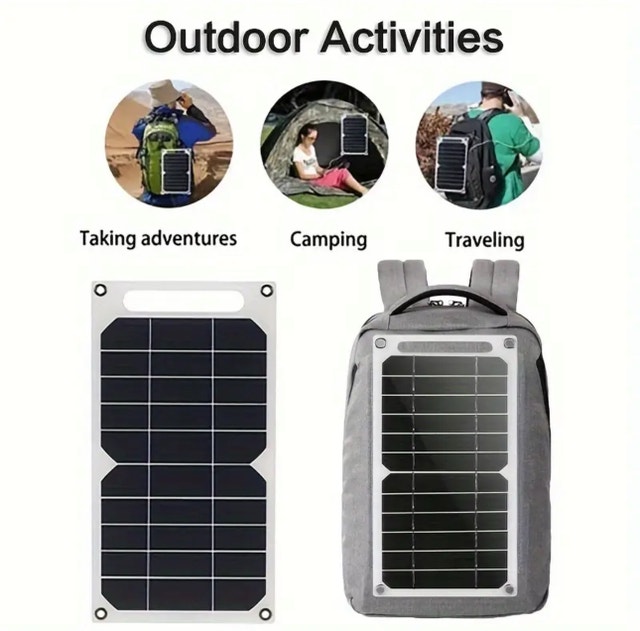 30W Portable Solar Panel Charger for Outdoor Activities - photo 5