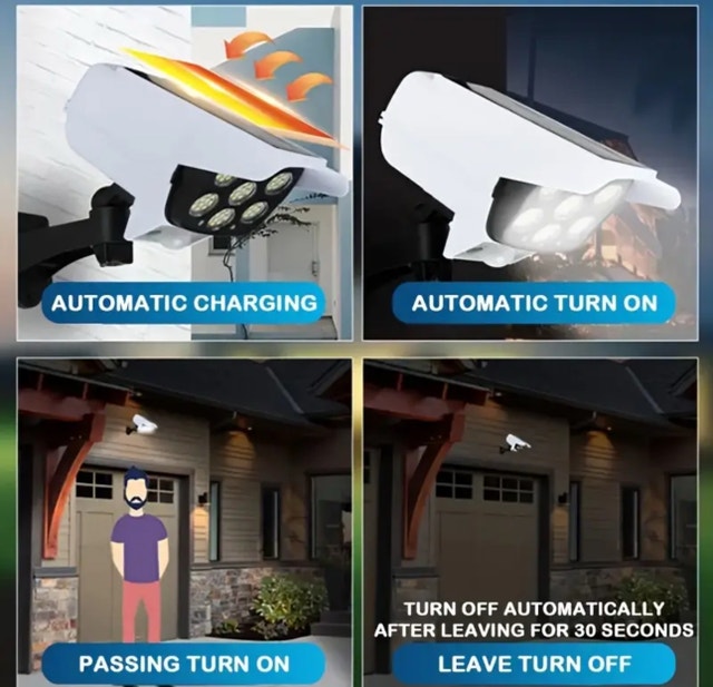 Solar Powered Motion Sensor Security Light - photo 2