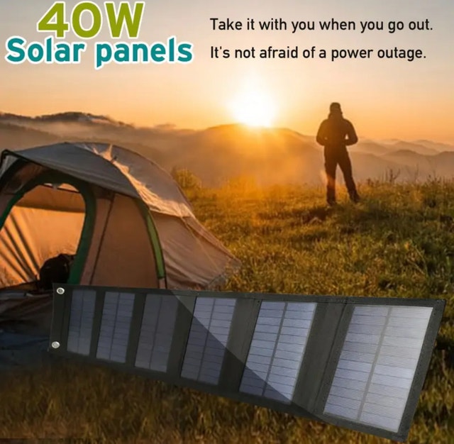 40W Portable Foldable Solar Panel Charger - photo 4
