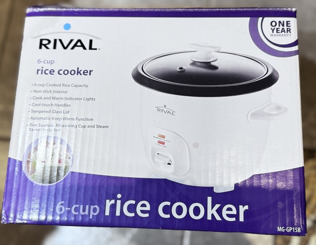 Rival 6-Cup Rice Cooker - New in Box - photo 4