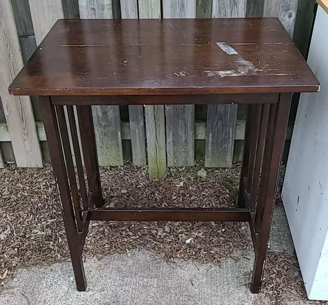 Wood Side Table Dark Brown Wooden Table high working table