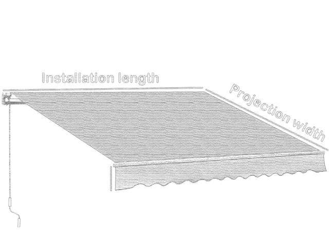 Awning Replacement Fabric Top Cover 100% Polyester Canopy - photo 3