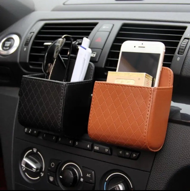 Premium Faux Leather Car Phone Holder - photo 2