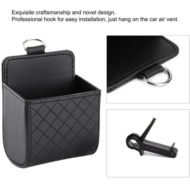 Premium Faux Leather Car Phone Holder - photo 4
