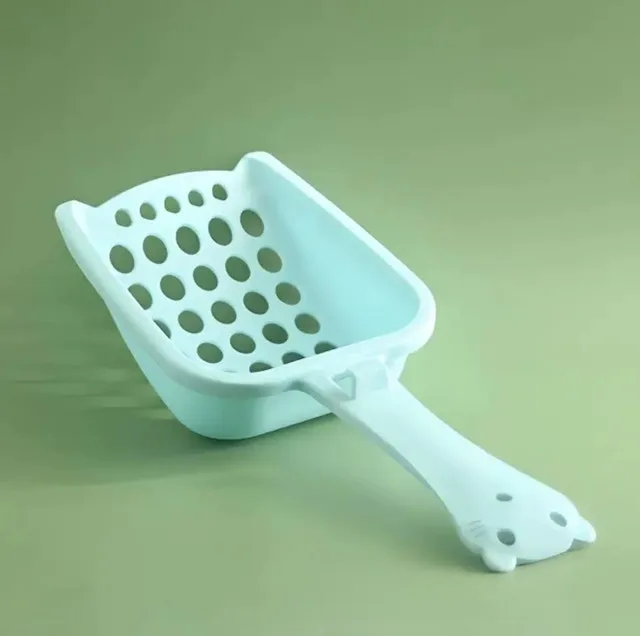 Cute Cat Litter Scoop - Light Blue