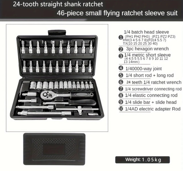 46-Piece Ratchet Set - photo 2