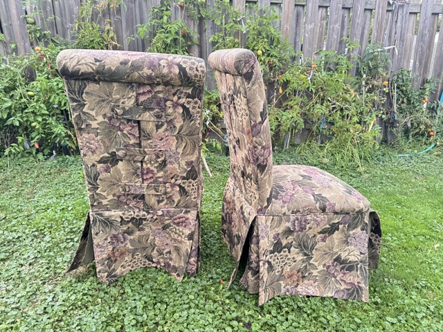 Floral Dining Chairs 4 pieces