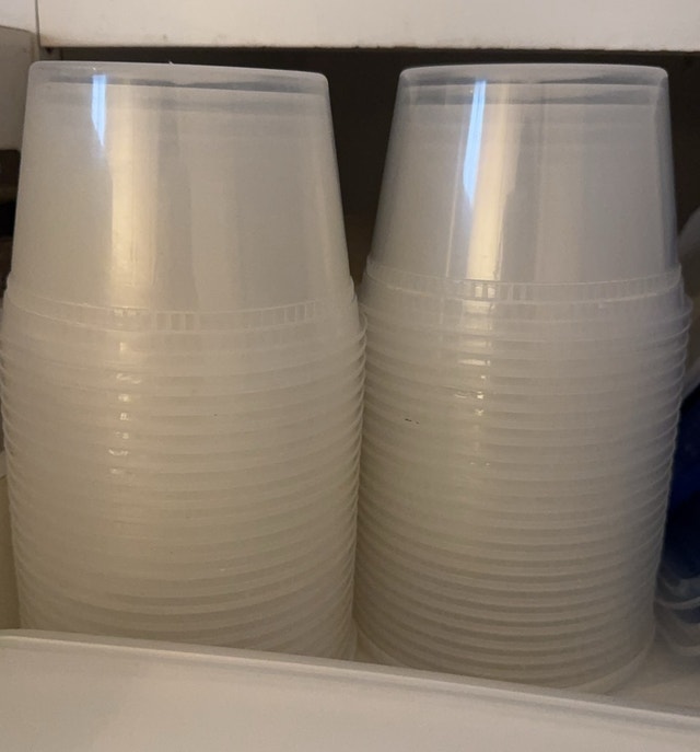 Plastic Cups with lids