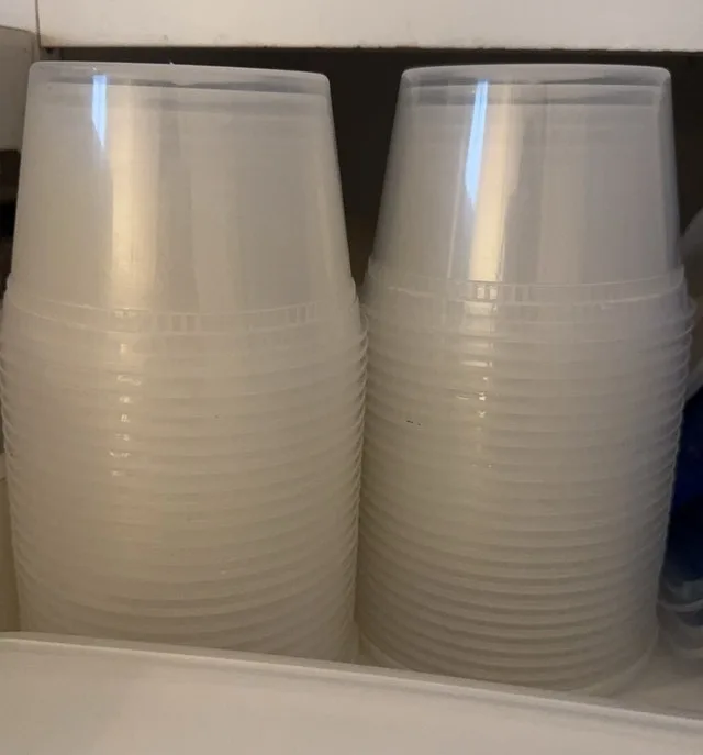 Plastic Cups with lids