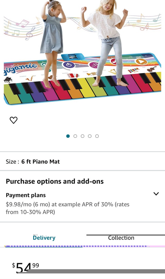 ConCerto Floor Piano Mat for Kids & Toddlers, Giant Piano Mat, 2 - photo 4