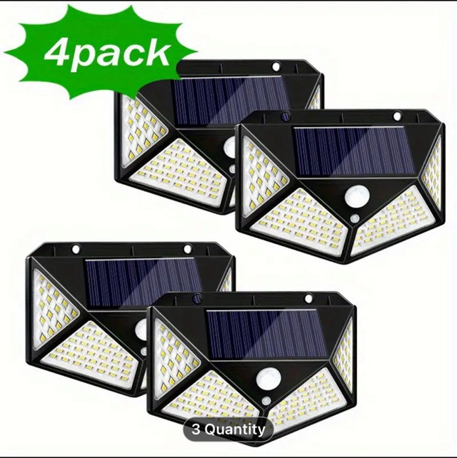 100 LED Outdoor Solar Lights, Solar Powered Daylight St