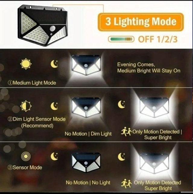 100 LED Outdoor Solar Lights, Solar Powered Daylight St - photo 3