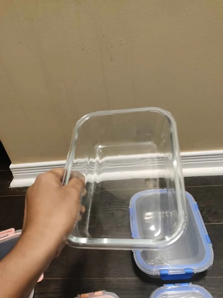 Brand new 4pc airtight glass food storage containers set image indicator(5)