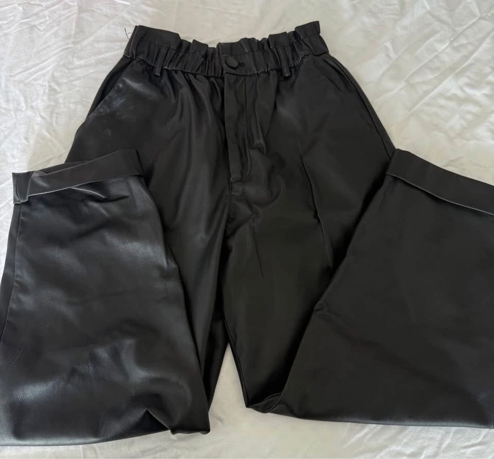 ZARA HIGHWAIST FAUX LEATHR PANTS - photo 2