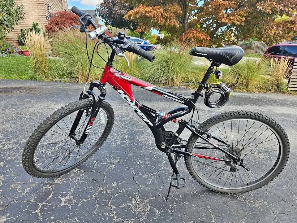 26" Aluminum Full-Suspension Mountain Bike — Shimano Equipped