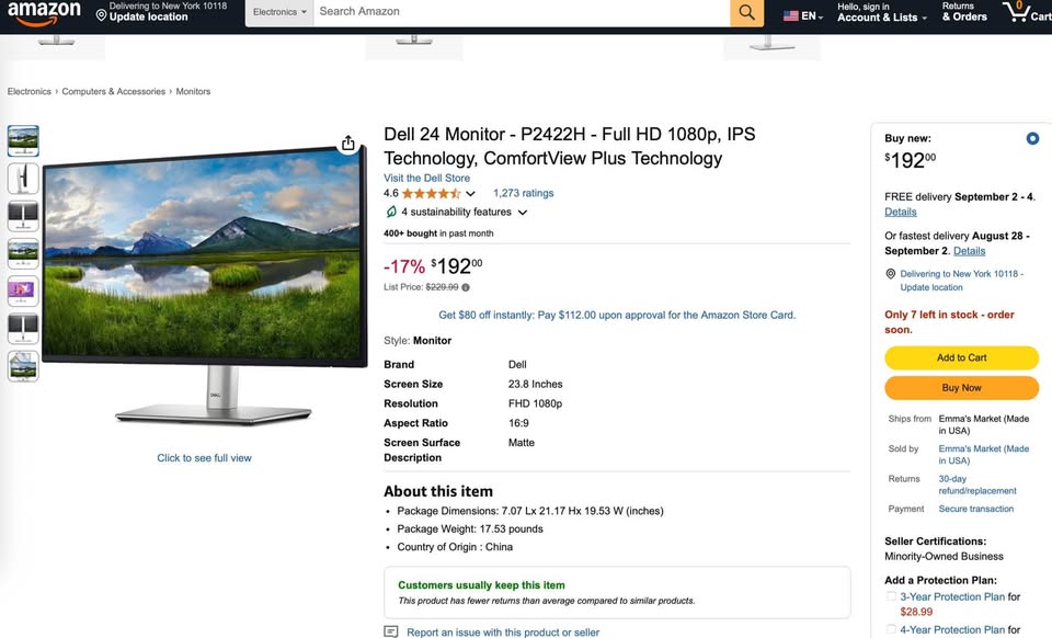 NEW in box DELL monitors (P2422H and P2423de) - photo 3