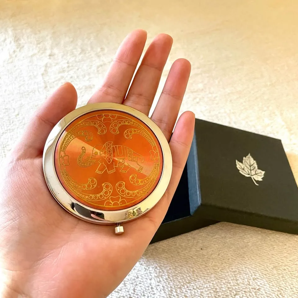 🎄Double-Sided Compact Mirror “Elephant” image indicator(3)