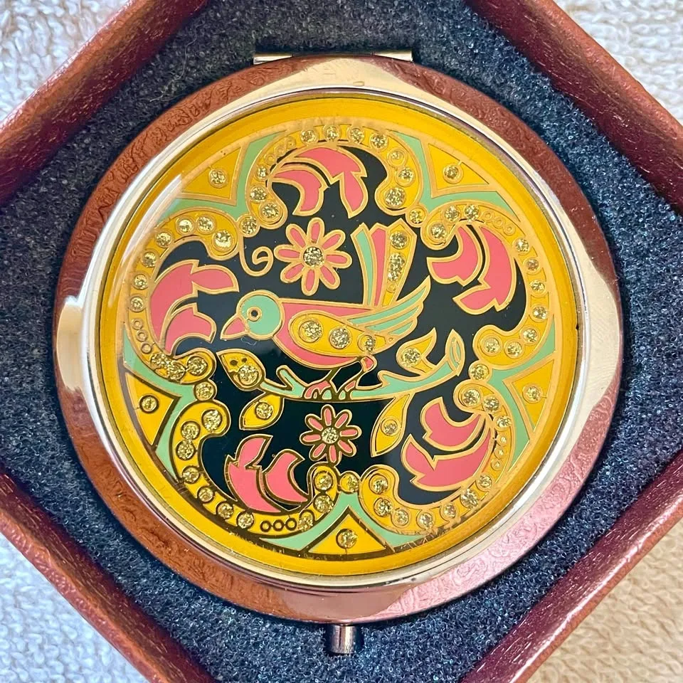 🎄Double-Sided Compact Mirror “Bird”