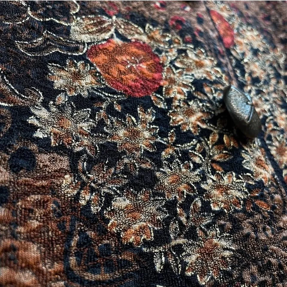 80s Floral Tapestry Blazer with Shoulder Pads image indicator(5)